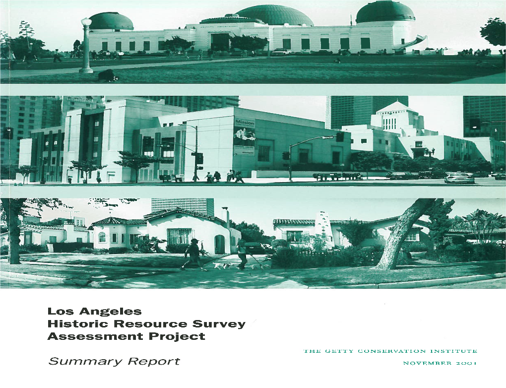 Los Angeles Historic Resource Survey Assessment Project