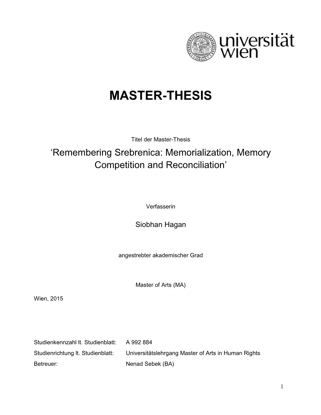 Master-Thesis