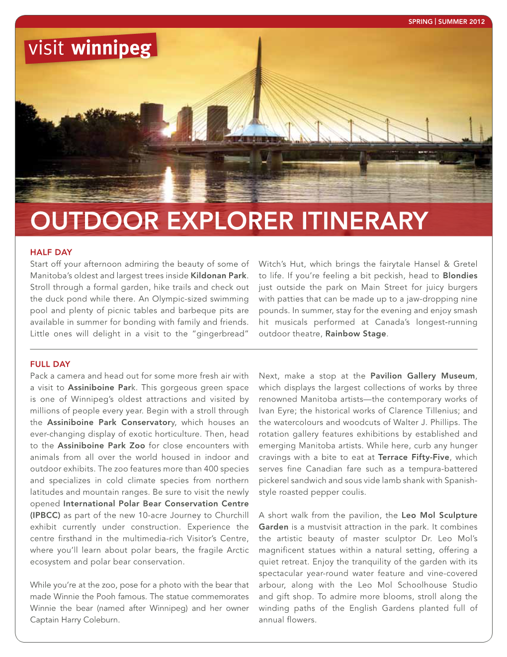 Outdoor Explorer Itinerary