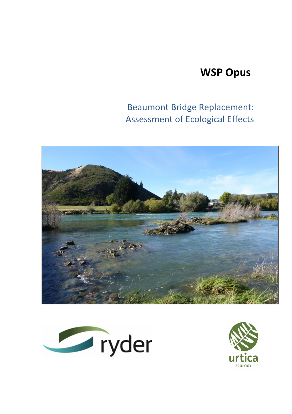 Beaumont Bridge Replacement: Assessment of Ecological Effects