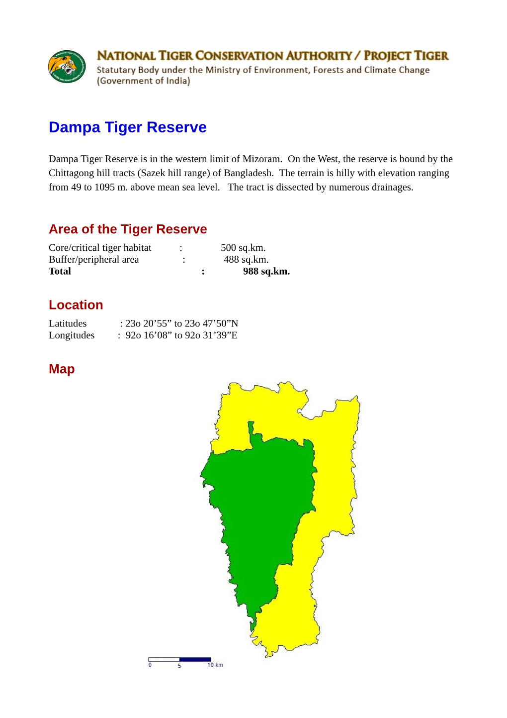 Dampa Tiger Reserve