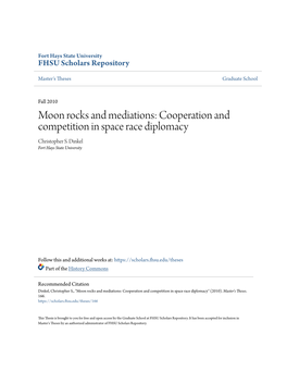 Cooperation and Competition in Space Race Diplomacy Christopher S
