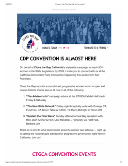 Connect with Close the Gap at Convention!