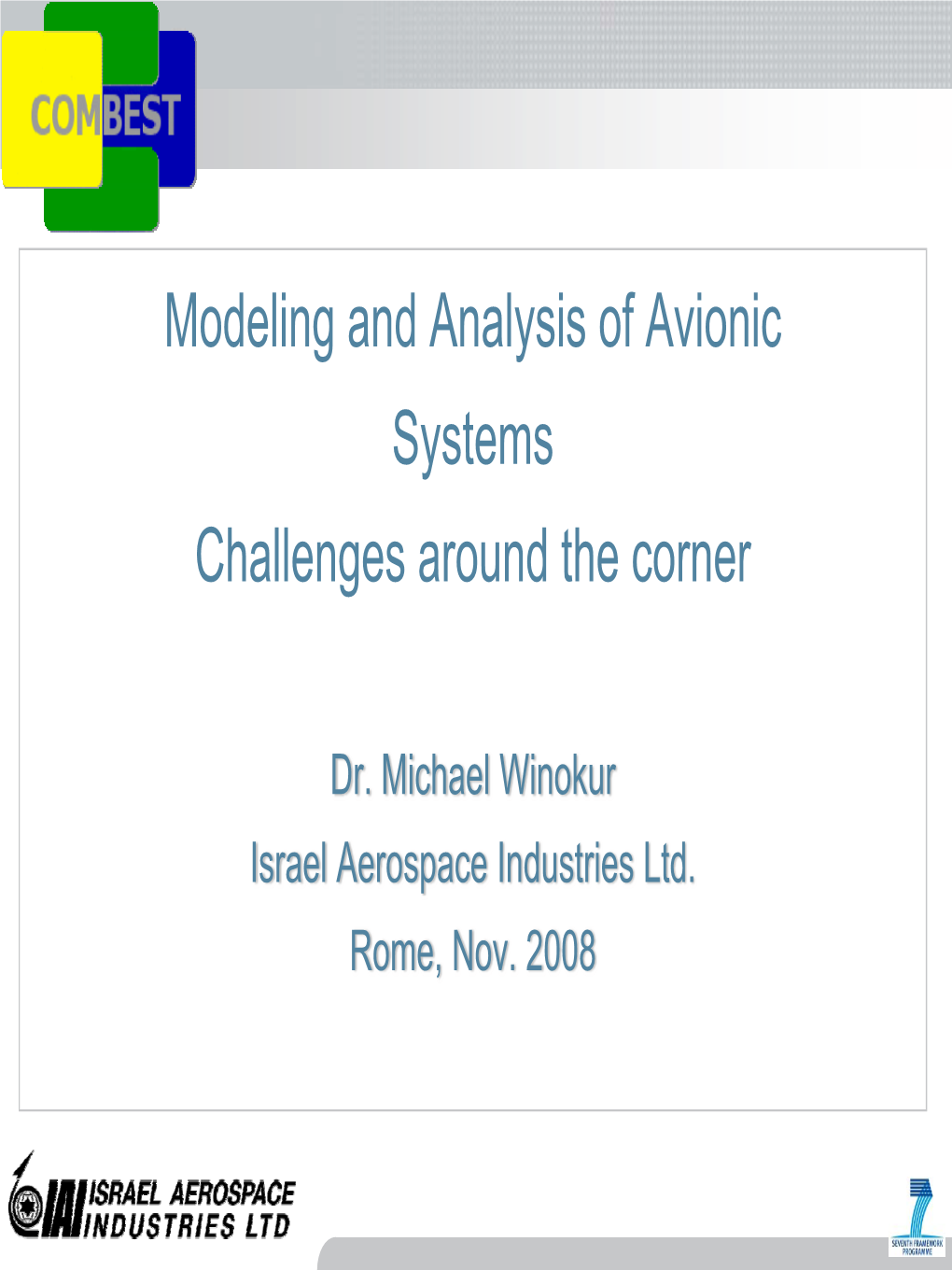 Avionics Challenges