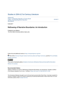 Redrawing of Narrative Boundaries: an Introduction