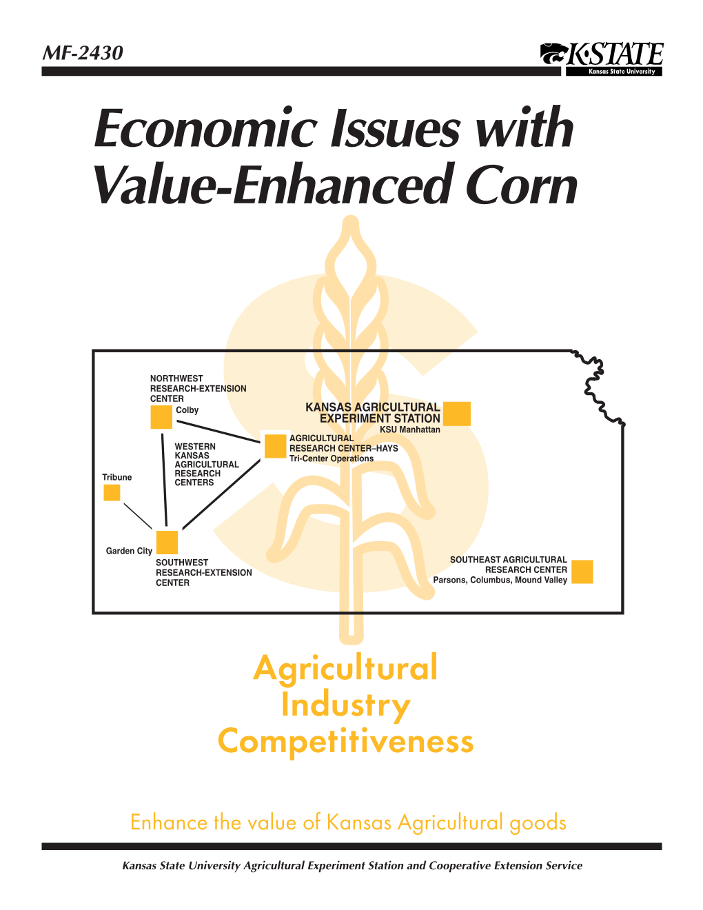 MF2430 Economic Isues Withvalue Enhanced Corn