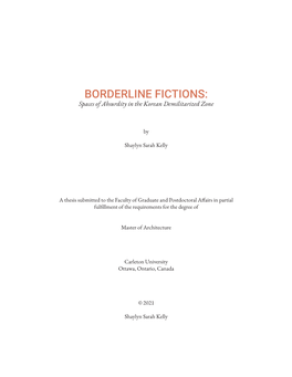 BORDERLINE FICTIONS: Spaces of Absurdity in the Korean Demilitarized Zone