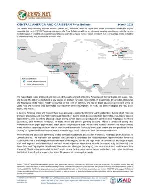 CENTRAL AMERICA and CARIBBEAN Price Bulletin March