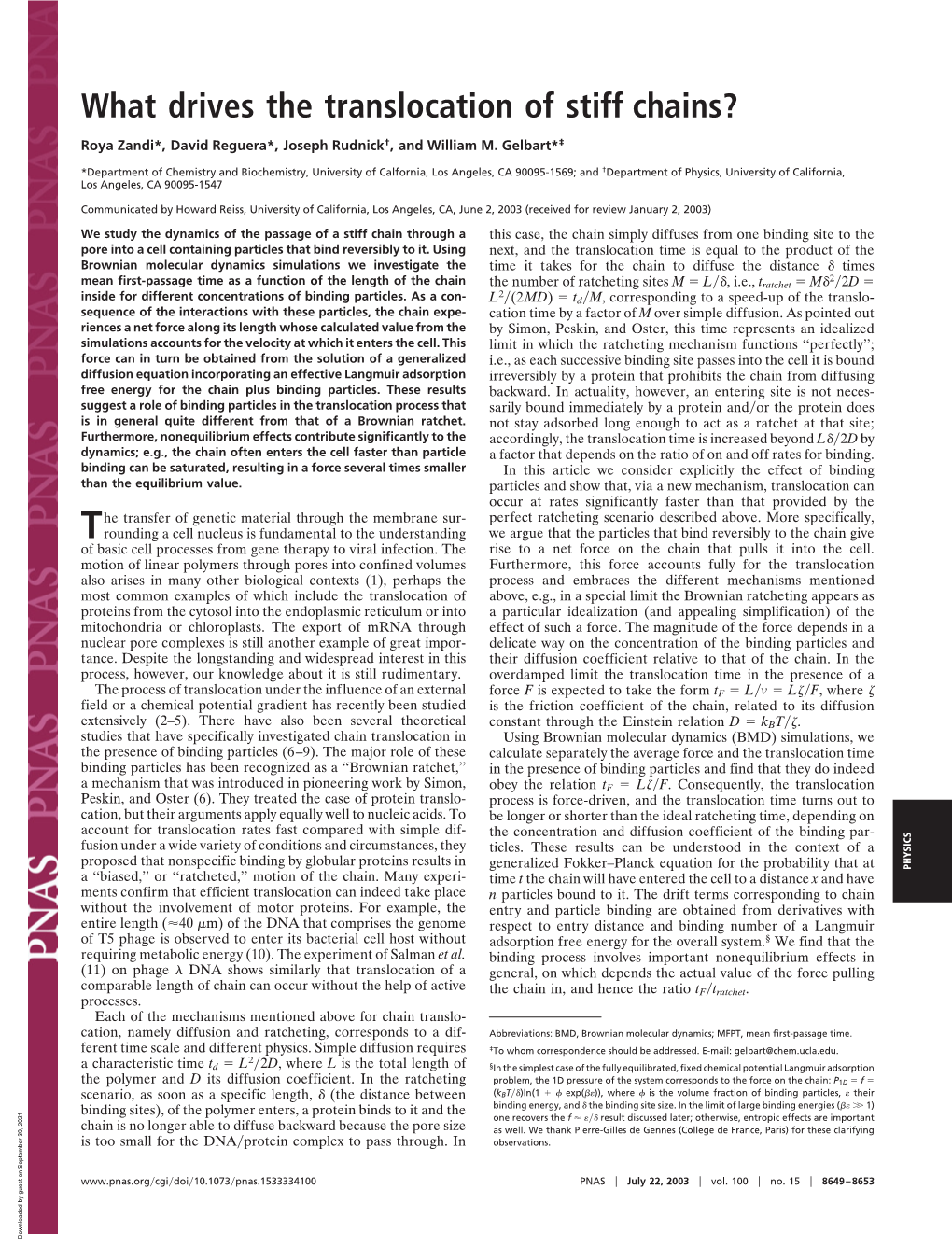 What Drives the Translocation of Stiff Chains?