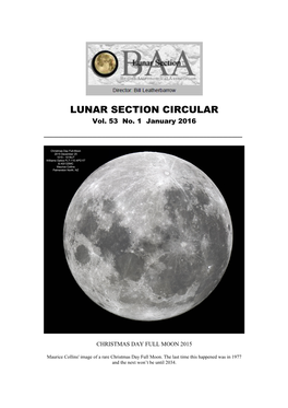 LUNAR SECTION CIRCULAR Vol