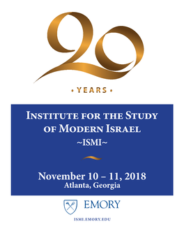 Institute for the Study of Modern Israel ~ISMI~