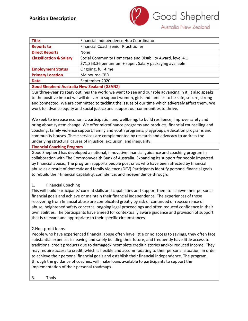 Position Description