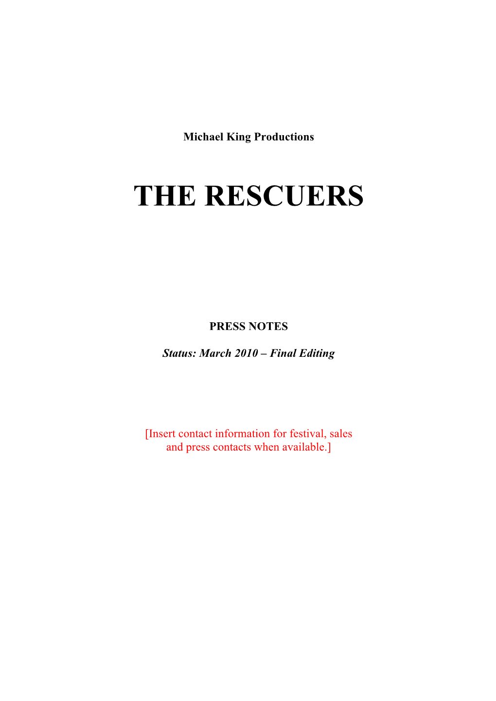 The Rescuers