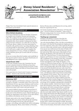 Osney Island Residents' Association Newsletter