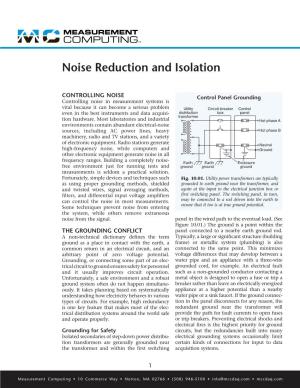 Noise Reduction and Isolation