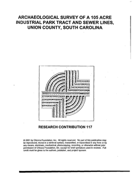 Archaeological Survey of a 105 Acre Industrial Park Tract and Sewer Lines, Union County, South Carolina