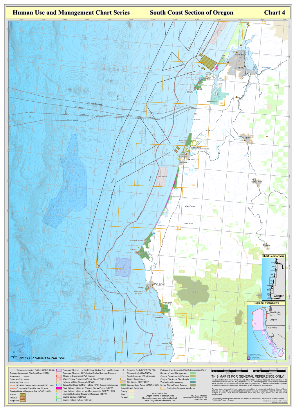 South Coast Section of Oregon Chart 4 Human Use and Management Chart Series