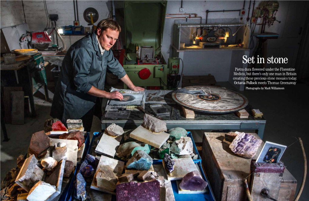 Set in Stone Pietra Dura Flowered Under the Florentine Medicis, but There’S Only One Man in Britain Creating These Precious-Stone Mosaics Today