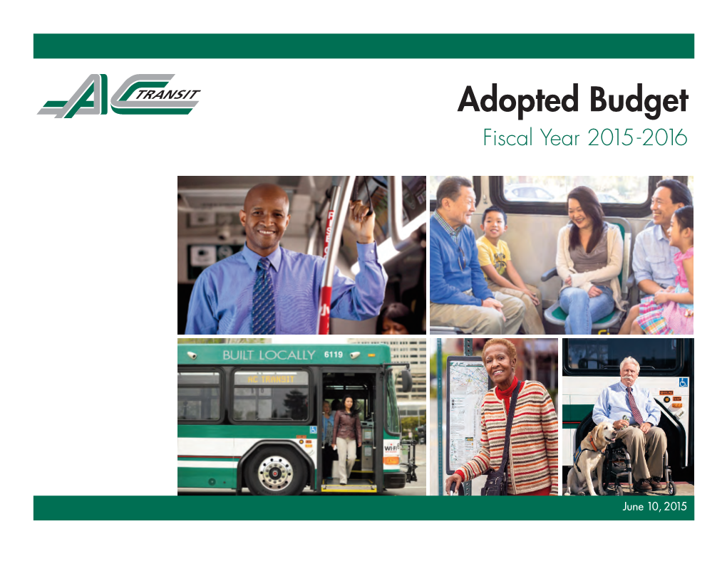 Adopted Budget Fiscal Year 2015-2016