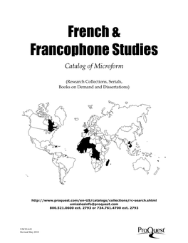 French Studies | Subject Catalog (PDF)