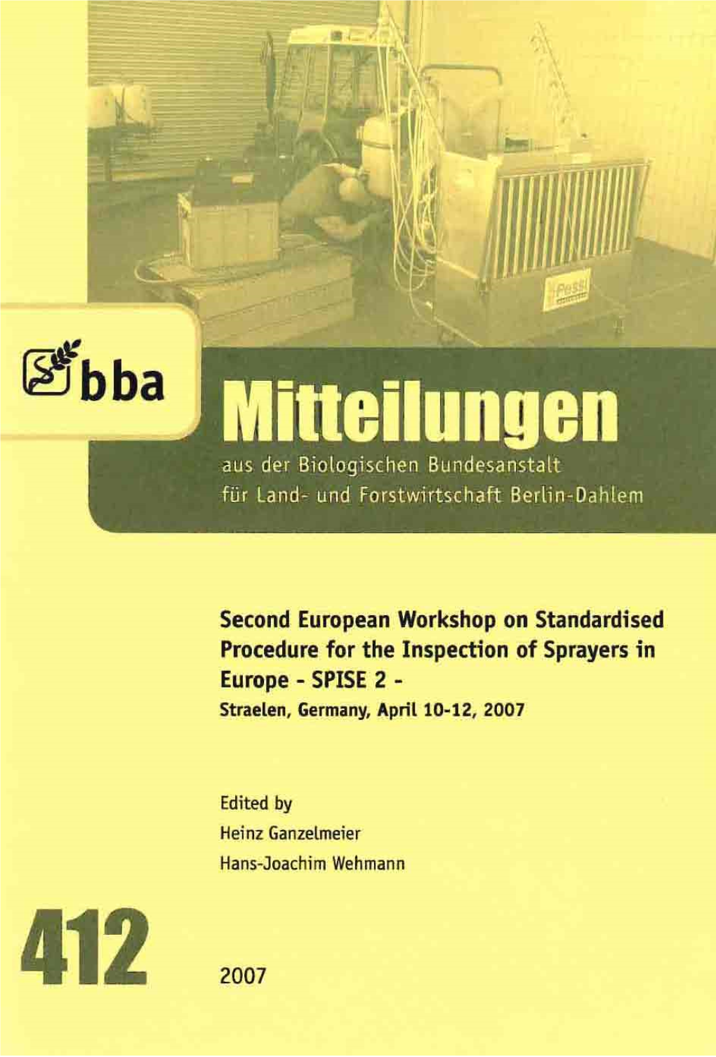 Mitteilungen Aus Der Biologischen Bundesanstalt Für Land- Und Forstwirtschaft Berlin-Dahlem