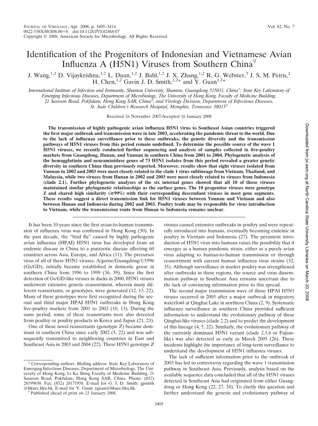 Identification of the Progenitors of Indonesian