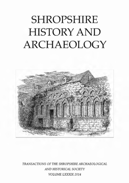 Transactions of the Shropshire Archaeological and Historical Society