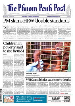 PM Slams HRW 'Double Standards'