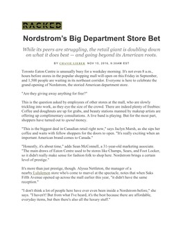 Nordstrom's Big Department Store