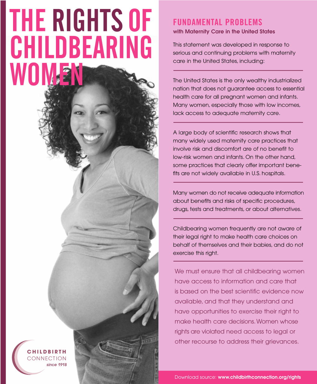 The Rights of Childbearing Women (National Partnership)