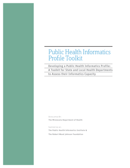 Public Health Informatics Profile Toolkit
