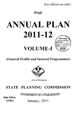ANNUAL PLAN 2011-12 Planning