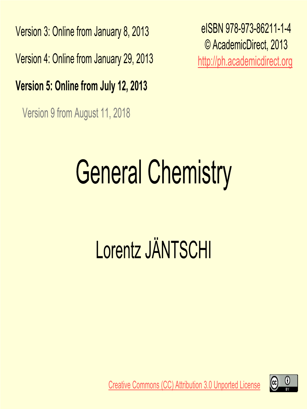 General Chemistry