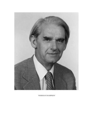 NORMAN HAMPSON Norman Hampson 1922–2011