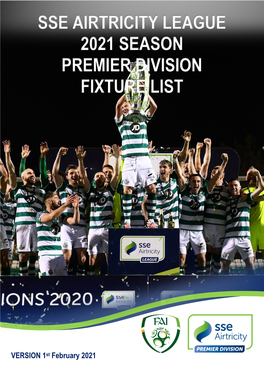 2020 Season SSE Airtricity League Fixtures