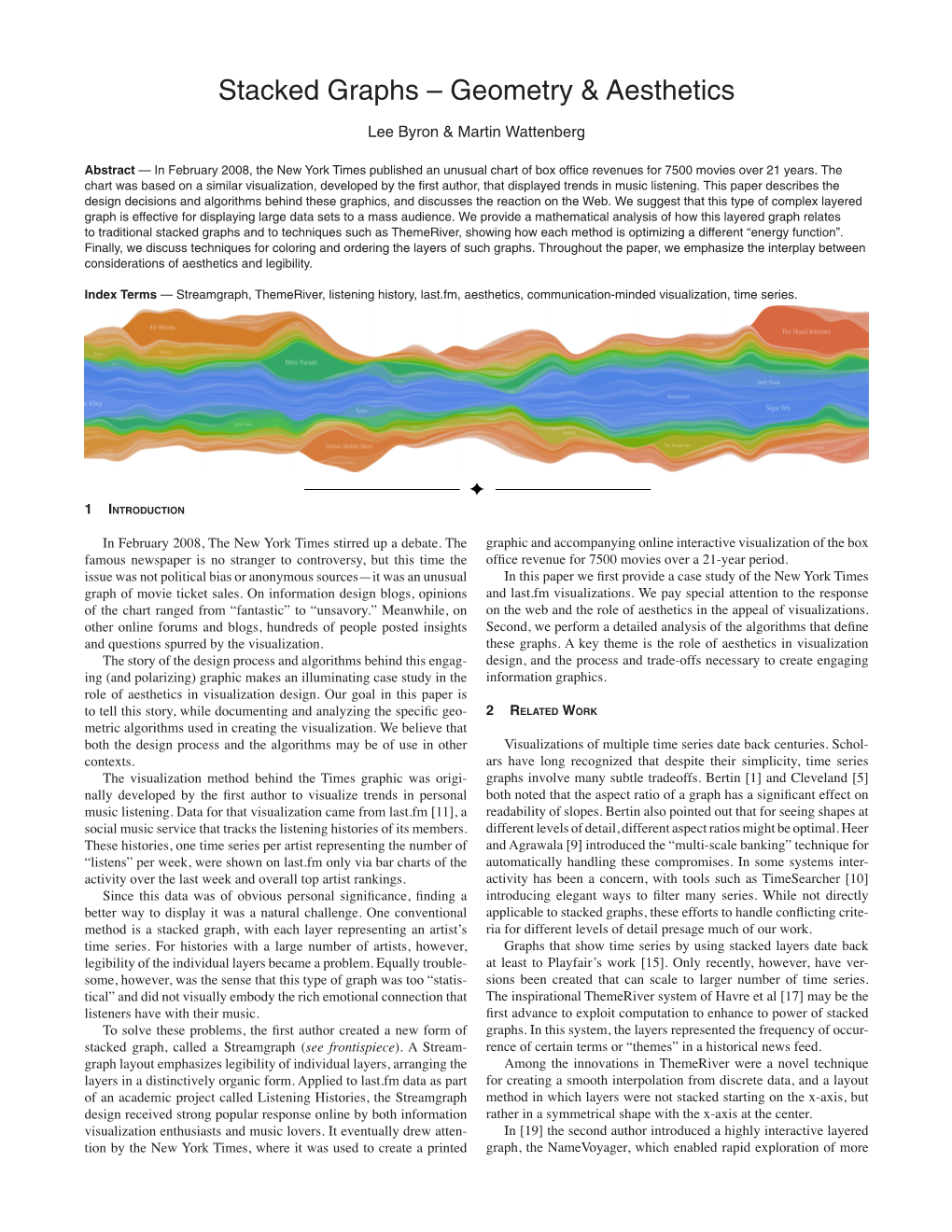 Stacked Graphs – Geometry & Aesthetics