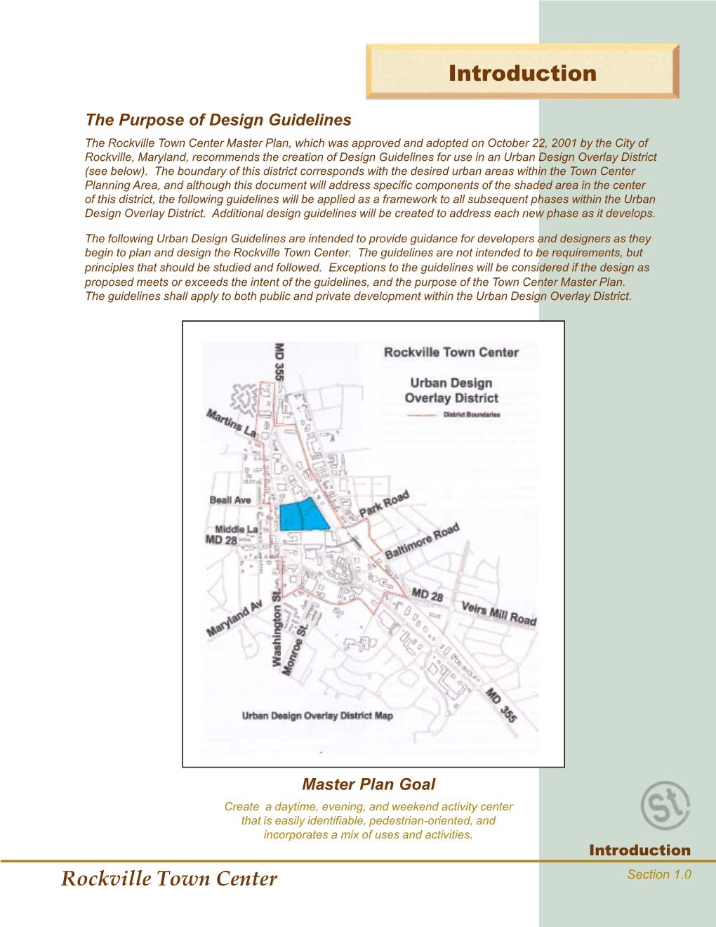 Town Center Urban Design Overlay District Design Guidelines