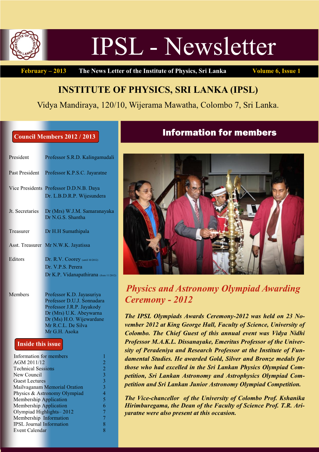 IPSL - Newsletter