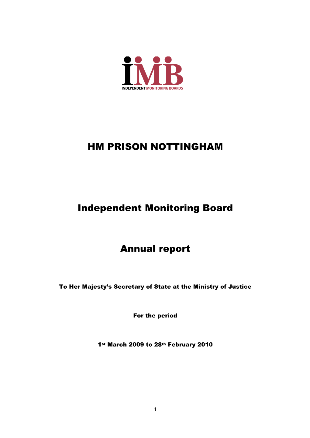 HM PRISON NOTTINGHAM Independent Monitoring Board