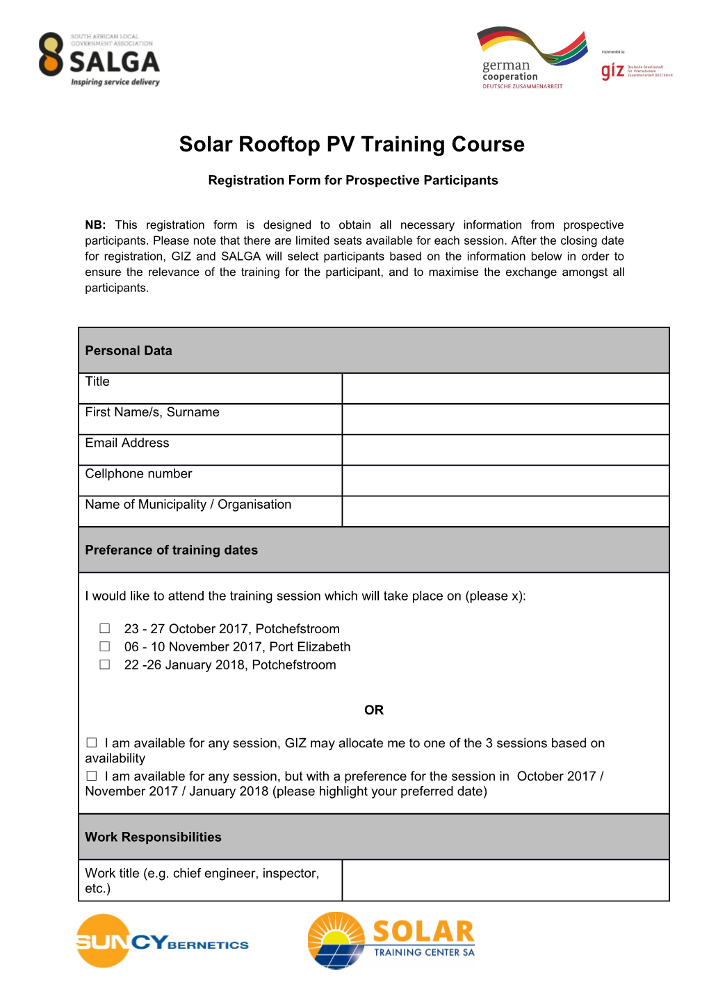 Solar Rooftop PV Training Course