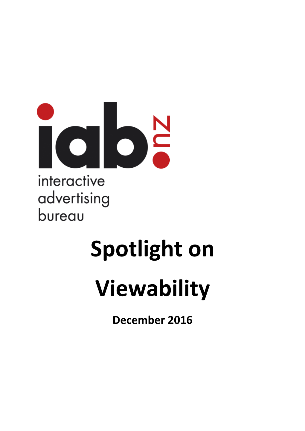 Spotlight on Viewability