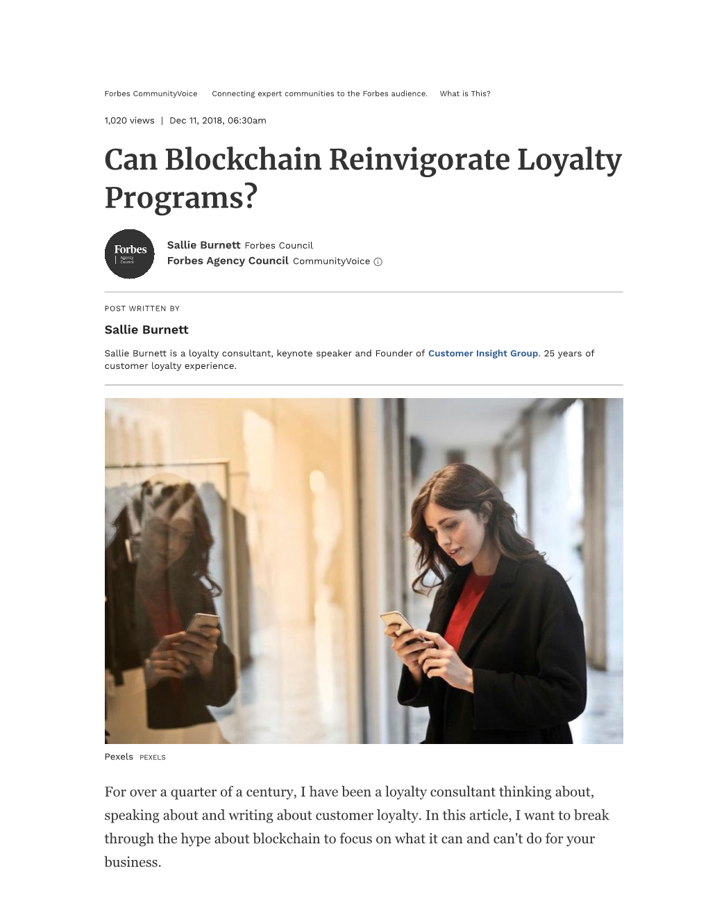 Can Blockchain Reinvigorate Loyalty Programs?