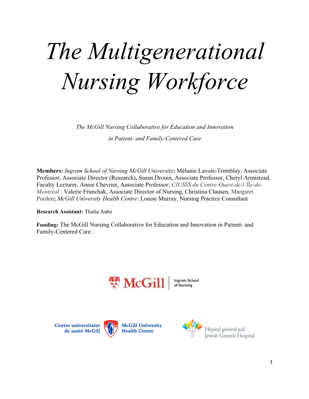 The Multigenerational Nursing Workforce