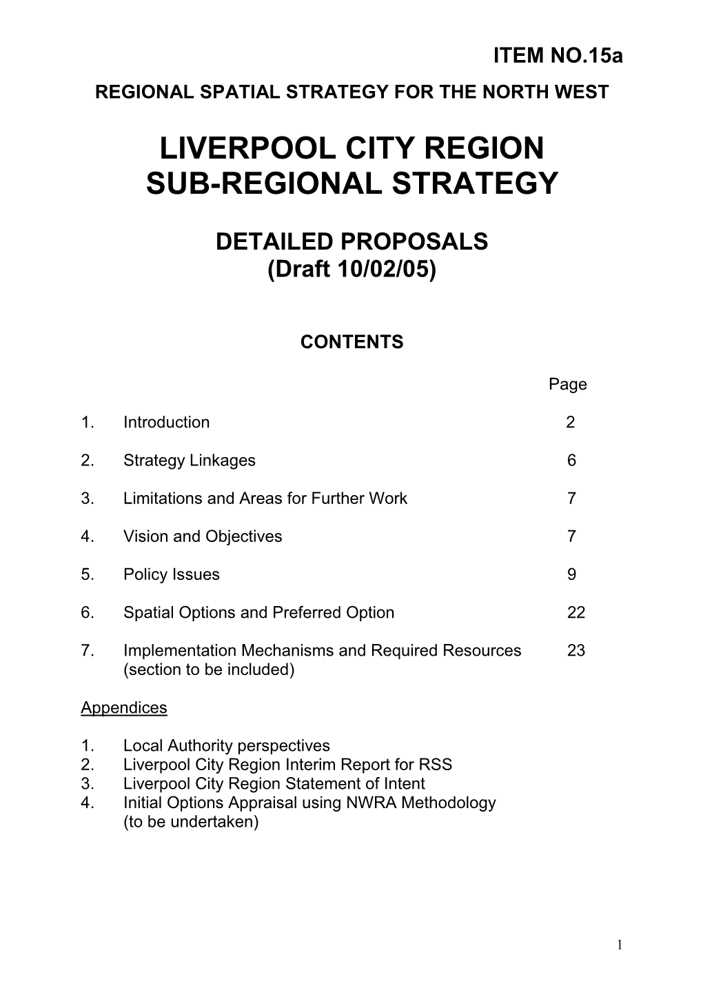 Liverpool City Region Sub-Regional Strategy