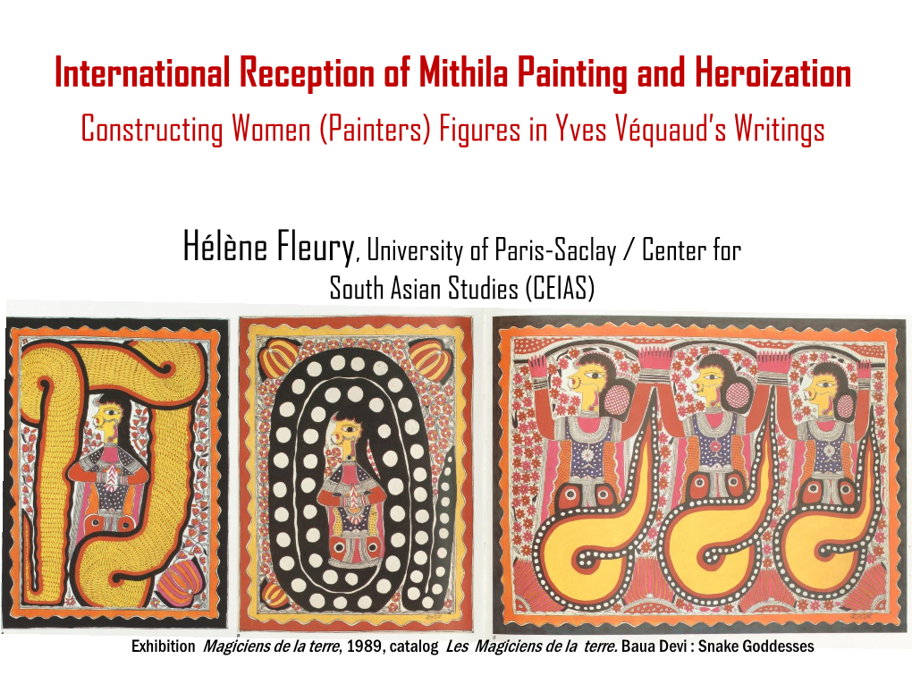 International Reception of Mithila Paintings and Heroization