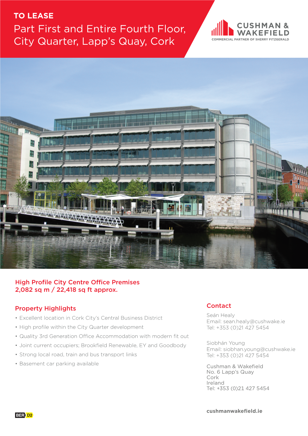 Part First and Entire Fourth Floor, City Quarter, Lapp's Quay, Cork