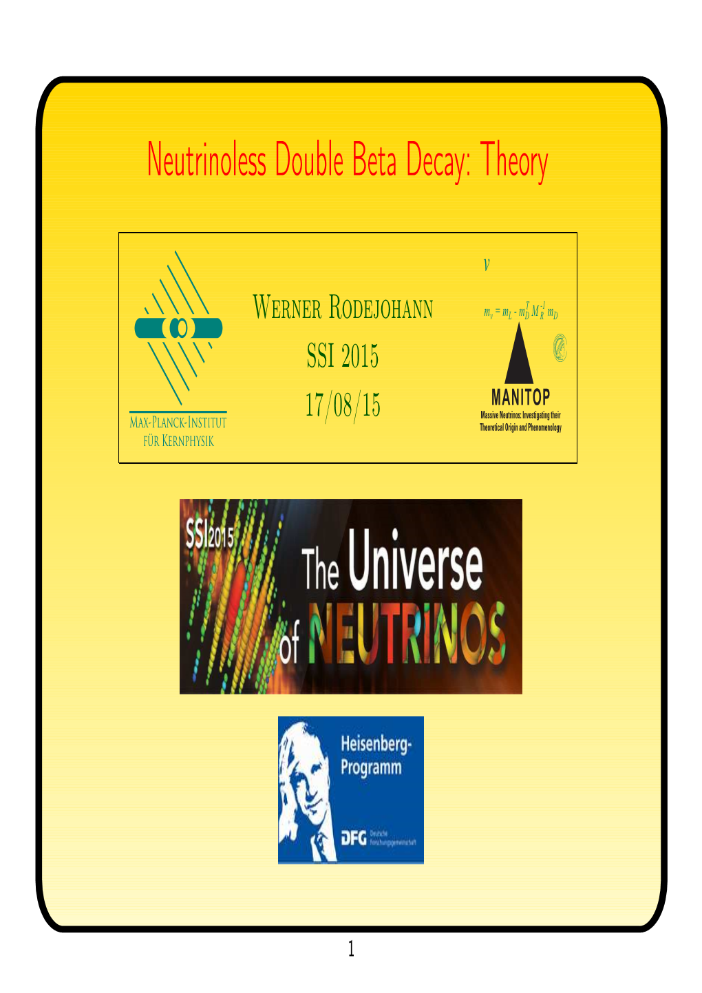 Neutrinoless Double Beta Decay: Theory