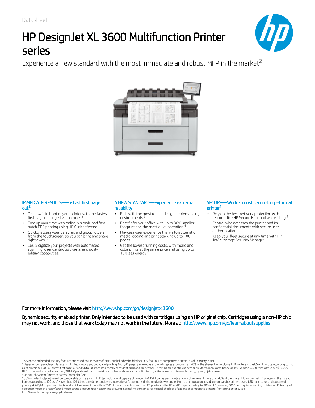 HP Designjet XL 3600 Multifunction Printer HP Designjet XL 3600