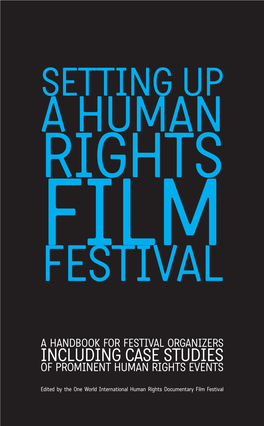 Setting up a Human Rights Film Festival