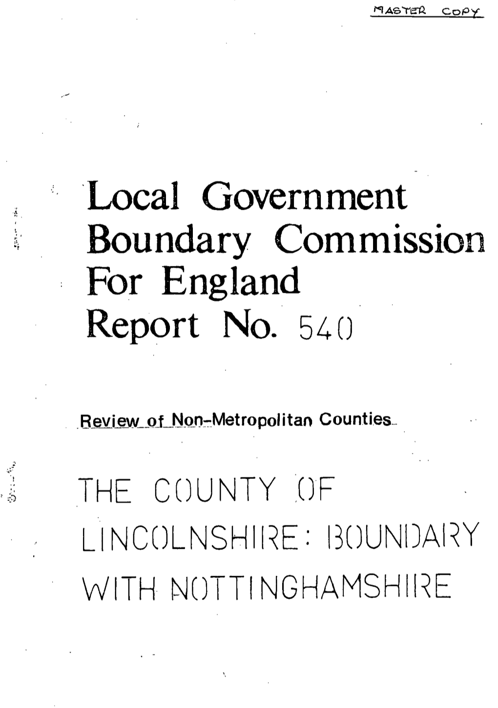 Lincolnshire: Boundary with Nottinghamshire